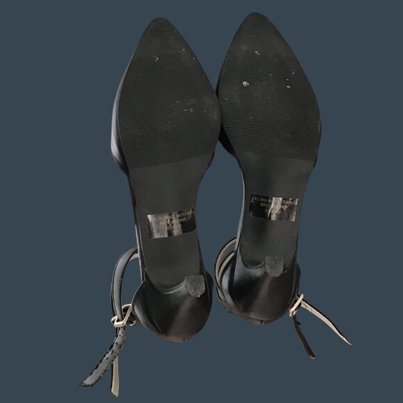 Ashro Womens Black Ankle Strap Heels Size 9 - Picture 8 of 9